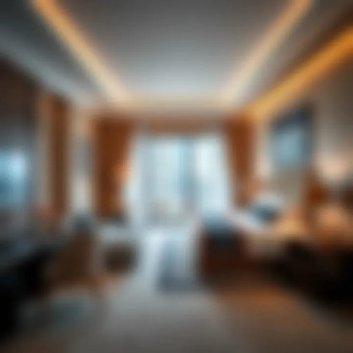 Elegant room interior at a hotel near Expo City Dubai