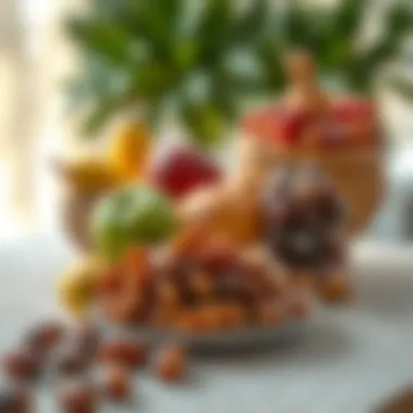 Fruits and Dates for Sehri An assortment of colorful fruits and dates, key elements for Sehri and Iftar.