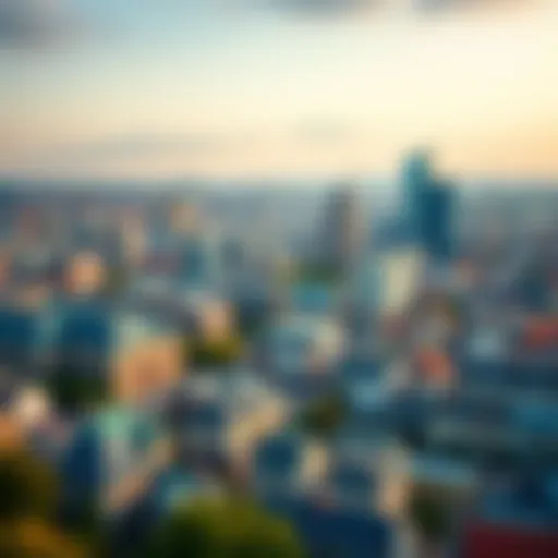 Panoramic view of International City France showcasing its skyline and architectural diversity