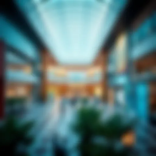 A stunning view of Jalleria Mall's modern architecture