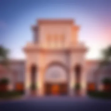 The architectural design of the main entrance of Khalifa Park