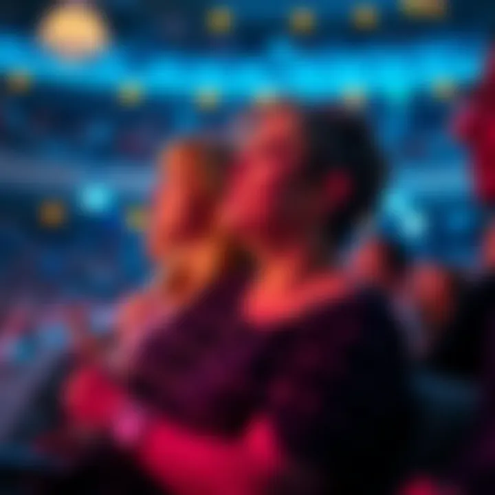 Enthralled Audience Experience at La Perle Audience captivated by the mesmerizing performance at La Perle