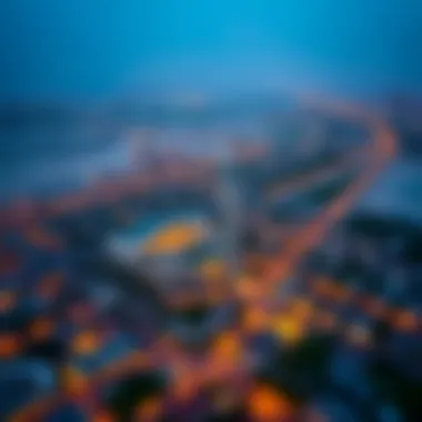 Aerial Perspective of Lillian Tower's Neighborhood Aerial view of the surrounding community near Lillian Tower
