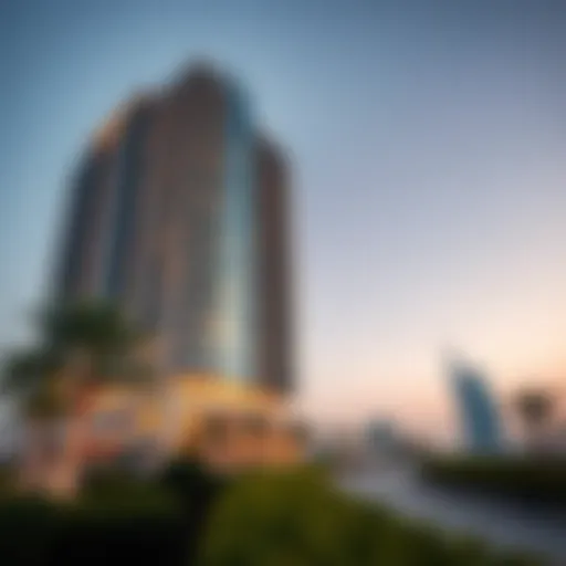 Exterior view of Lillian Tower showcasing its contemporary architecture