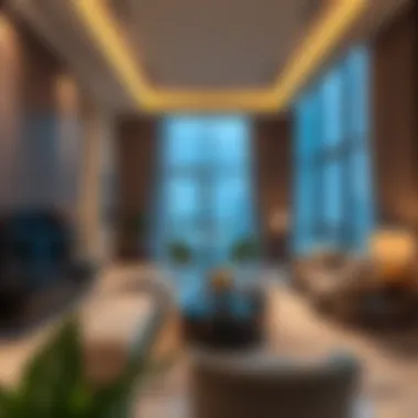 Contemporary Apartment Interior in Liwa Heights Spacious apartment interior showcasing contemporary living space