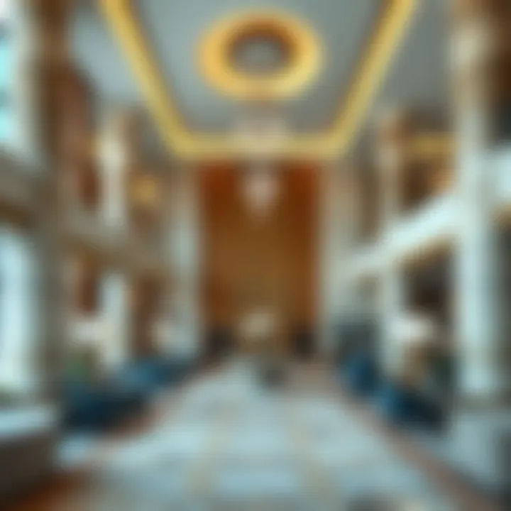 Elegant Lobby of Liwa Heights Luxurious lobby area of Liwa Heights showcasing modern design