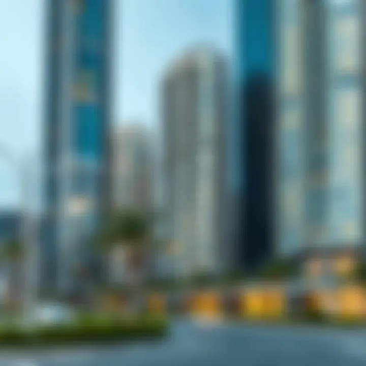 Trendy real estate developments reflecting modern living