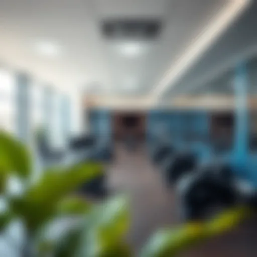 Interior view of a modern medical fitness center showcasing advanced equipment and facilities