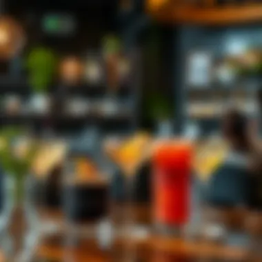 Beverage selection at Milos Dubai