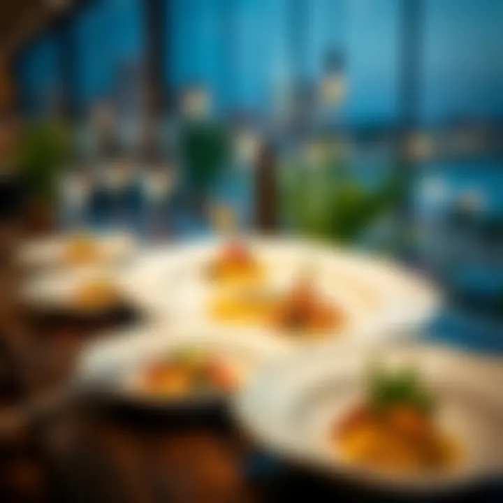 Signature dish presentation at Milos