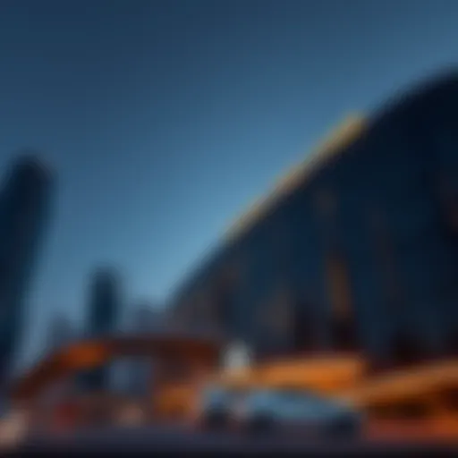 The striking facade of Nassima Tower showcasing modern architecture