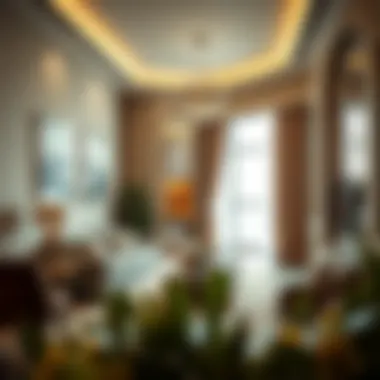 Interior space of Nassima Tower highlighting luxurious features