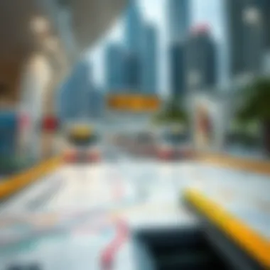 Dubai Metro and Real Estate Connectivity A map indicating the integration of Dubai Metro with surrounding real estate developments