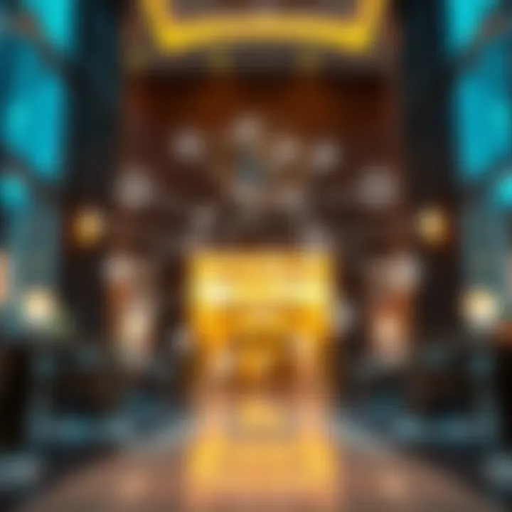 Network connections illustrated with icons