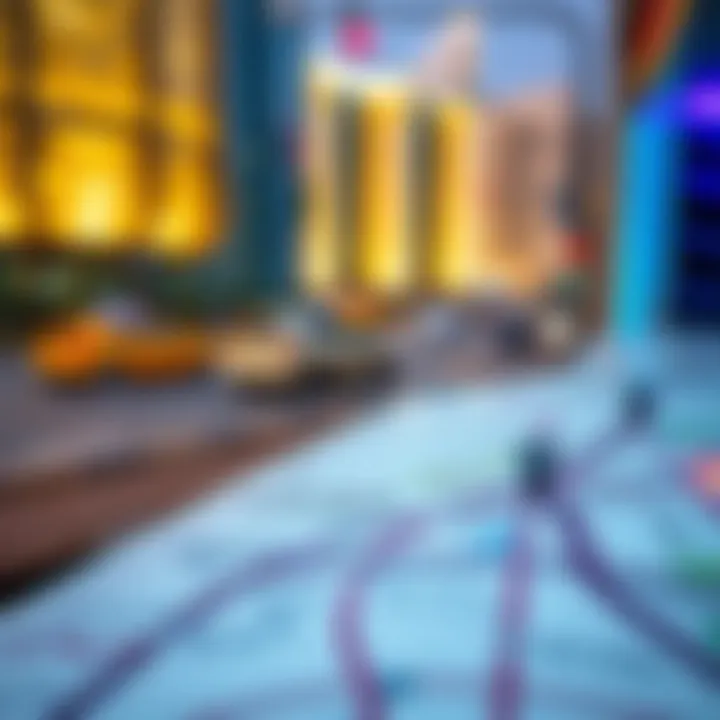 Map highlighting directions to Latifa Tower