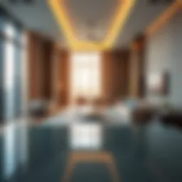 View of a modern apartment in Dubai