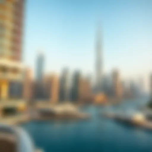 Luxury skyline of Dubai with modern architecture