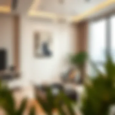 Beautiful interior of a modern apartment in Dubai