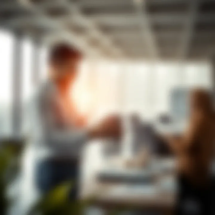 Investors analyzing market trends with digital tools