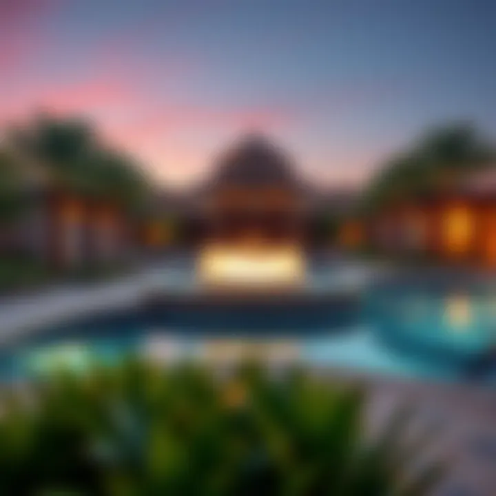 Luxurious community amenities in Oasis by Emaar