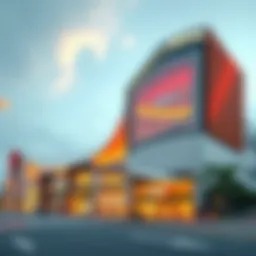 Stunning exterior view of Oasis Mall Centrepoint showcasing modern architecture