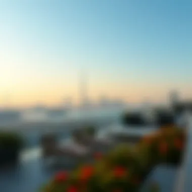 Breathtaking view of the Dubai skyline near Pearl House 3