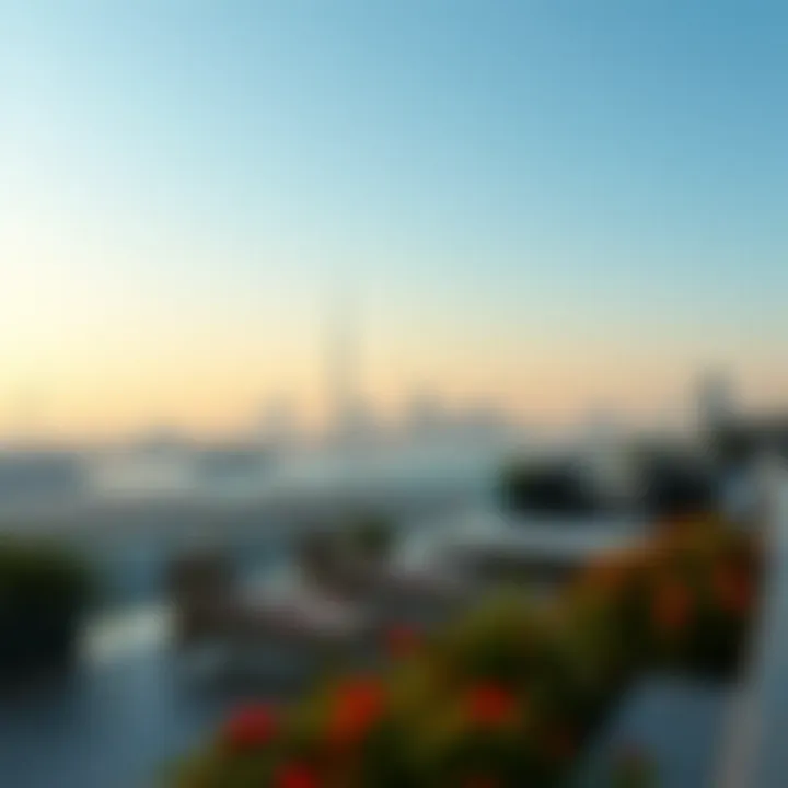 Breathtaking view of the Dubai skyline near Pearl House 3