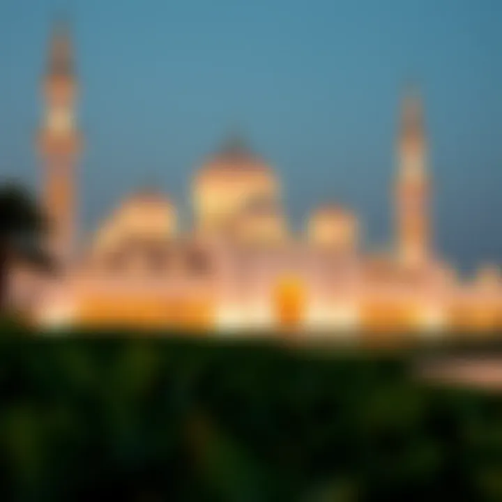 Sheikh Zayed Grand Mosque Illuminated for Ramadan A breathtaking view of the Sheikh Zayed Grand Mosque during Ramadan