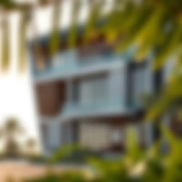 Modern architectural design of a building in Rove Marasi Drive