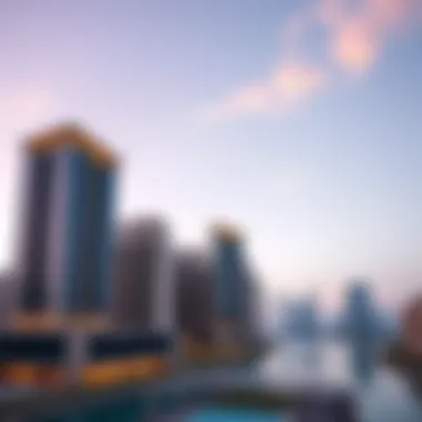 Architectural Marvel of Samana Manhattan Stunning skyline view of Samana Manhattan showcasing its modern architecture