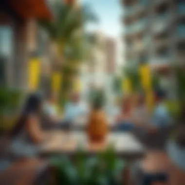 Vibrant community atmosphere in Samha Residence