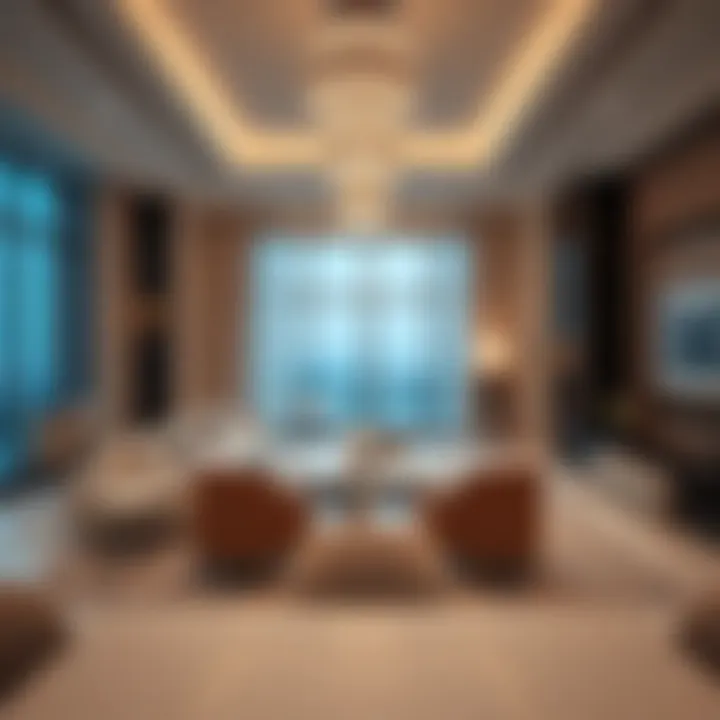 Luxurious interior of a Samha Residence apartment