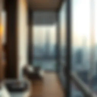 Stunning Dubai Skyline Views Breathtaking view of Dubai skyline from Savoy Suites