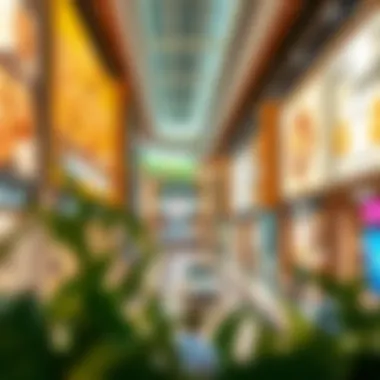 Diverse Retail Options Modern retail center with a mix of local and international brands