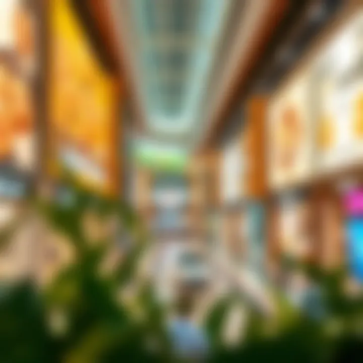 Diverse Retail Options Modern retail center with a mix of local and international brands