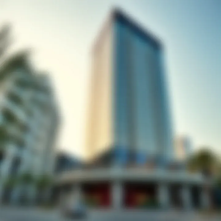 Stunning exterior view of the Sky Business Centre showcasing its modern architecture