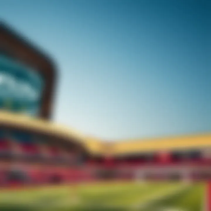 Modern sports complex equipped with state-of-the-art amenities for various athletic pursuits