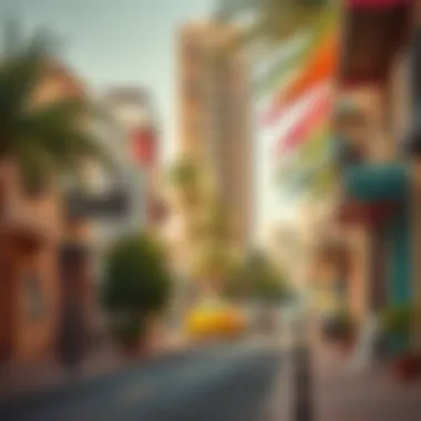 Street view of Oud Metha neighborhood