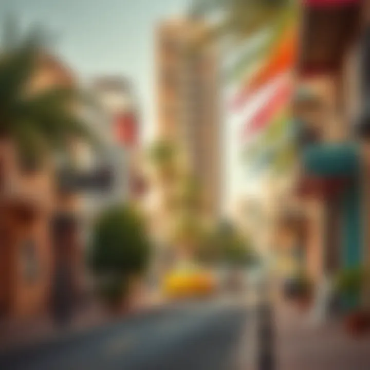 Street view of Oud Metha neighborhood