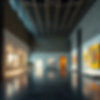 Art Exhibition Space Inside Al Serkal Building Interior space of the Al Serkal Building used for contemporary art exhibitions