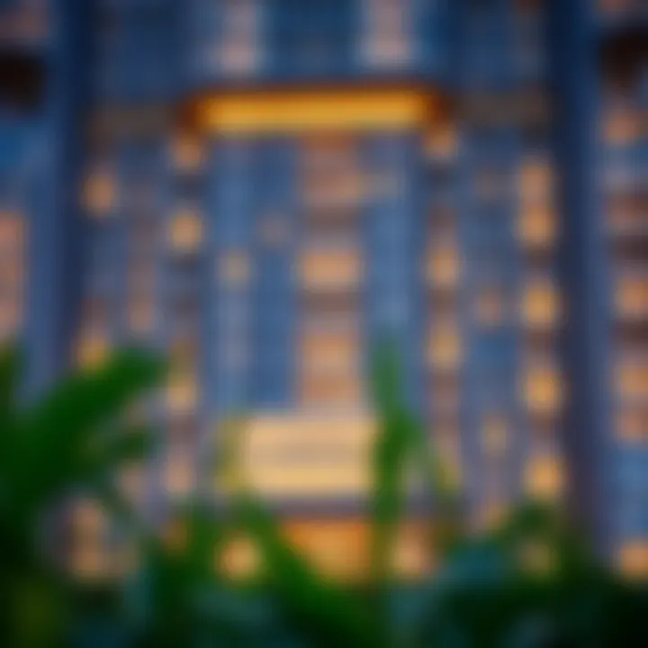 Stunning Facade of The Atria Residences Luxurious exterior architecture of The Atria Residences