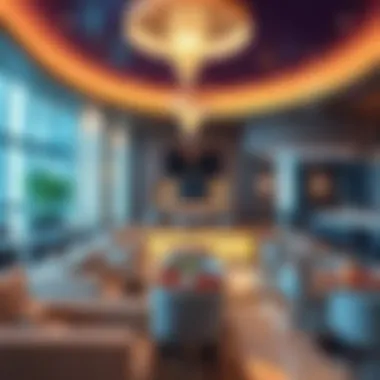 Luxurious Lounge Experience in Dubai Luxurious ambiance of a premier lounge in Dubai