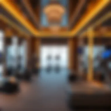 State-of-the-Art Private Gym Design A luxurious private gym interior showcasing state-of-the-art equipment.