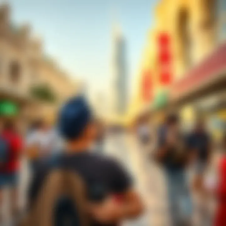 Tourist enjoying benefits of discount card