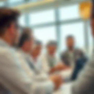 Investors discussing opportunities related to UAE holidays