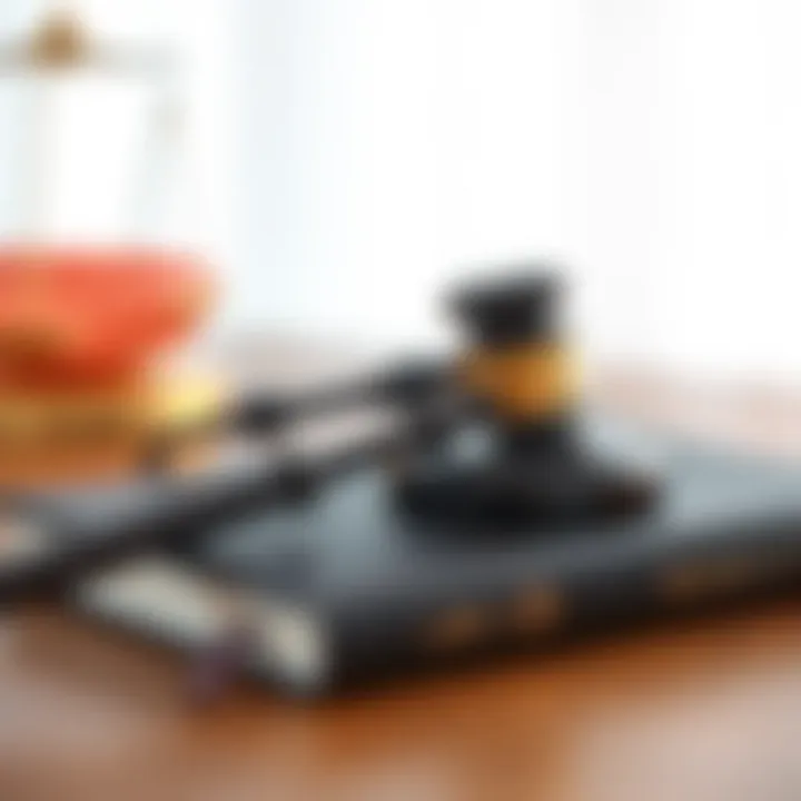 Gavel resting on a legal book