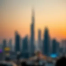UAE skyline during a public holiday celebration