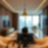 Modern workspace in UAE with scenic views