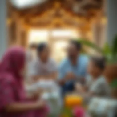 Family enjoying a vibrant community in the UAE