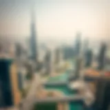 Aerial view of Dubai's skyline highlighting real estate developments